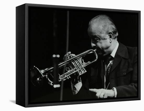 Trumpeter Kenny Baker Playing at the Forum Theatre, Hatfield, Hertfordshire, 1978-Denis Williams-Framed Stretched Canvas