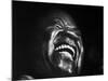 Trumpeter Louis Armstrong Belting Out His Famous Rendition of the Song "Hello Dolly" in a Nightclub-John Loengard-Mounted Premium Photographic Print