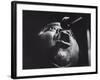 Trumpeter Louis Armstrong Belting Out His Famous Rendition of the Song "Hello Dolly" in a Nightclub-John Loengard-Framed Premium Photographic Print