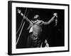 Trumpeter Louis Armstrong Belting Out His Famous Rendition of the Song "Hello Dolly" in a Nightclub-John Loengard-Framed Premium Photographic Print