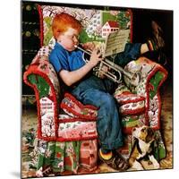 "Trumpeter", November 18,1950-Norman Rockwell-Mounted Giclee Print