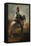 Trumpeter of the Hussars, C.1815-20 (Oil on Canvas)-Theodore Gericault-Framed Stretched Canvas