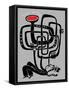 Trumpeter Play a Long Weird Trumpet with Passion-Complot-Framed Stretched Canvas