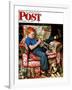 "Trumpeter" Saturday Evening Post Cover, November 18,1950-Norman Rockwell-Framed Giclee Print