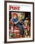 "Trumpeter" Saturday Evening Post Cover, November 18,1950-Norman Rockwell-Framed Giclee Print