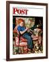 "Trumpeter" Saturday Evening Post Cover, November 18,1950-Norman Rockwell-Framed Giclee Print