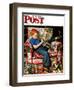 "Trumpeter" Saturday Evening Post Cover, November 18,1950-Norman Rockwell-Framed Giclee Print