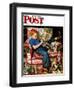 "Trumpeter" Saturday Evening Post Cover, November 18,1950-Norman Rockwell-Framed Giclee Print