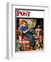 "Trumpeter" Saturday Evening Post Cover, November 18,1950-Norman Rockwell-Framed Giclee Print