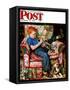 "Trumpeter" Saturday Evening Post Cover, November 18,1950-Norman Rockwell-Framed Stretched Canvas