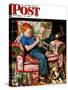 "Trumpeter" Saturday Evening Post Cover, November 18,1950-Norman Rockwell-Stretched Canvas