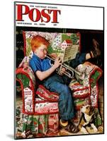 "Trumpeter" Saturday Evening Post Cover, November 18,1950-Norman Rockwell-Mounted Giclee Print