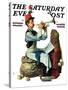 "Trumpeter" Saturday Evening Post Cover, November 7,1931-Norman Rockwell-Stretched Canvas