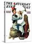 "Trumpeter" Saturday Evening Post Cover, November 7,1931-Norman Rockwell-Stretched Canvas