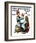 "Trumpeter" Saturday Evening Post Cover, November 7,1931-Norman Rockwell-Framed Premium Giclee Print