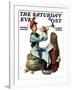 "Trumpeter" Saturday Evening Post Cover, November 7,1931-Norman Rockwell-Framed Giclee Print