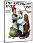 "Trumpeter" Saturday Evening Post Cover, November 7,1931-Norman Rockwell-Mounted Giclee Print