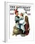 "Trumpeter" Saturday Evening Post Cover, November 7,1931-Norman Rockwell-Framed Giclee Print