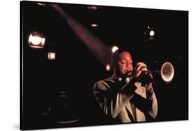 Trumpeter Wynton Marsalis Playing at the Village Vanguard Jazz Club-Ted Thai-Stretched Canvas