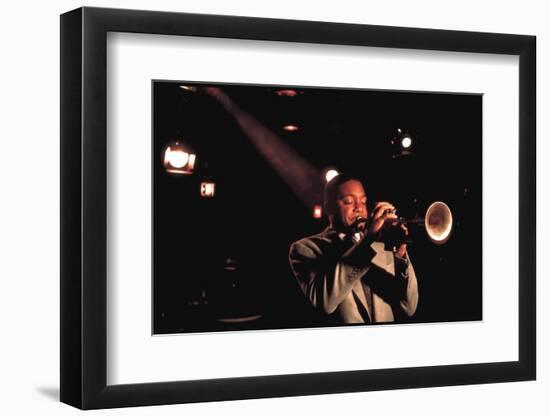 Trumpeter Wynton Marsalis Playing at the Village Vanguard Jazz Club-Ted Thai-Framed Photographic Print