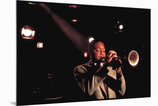 Trumpeter Wynton Marsalis Playing at the Village Vanguard Jazz Club-Ted Thai-Mounted Premium Photographic Print