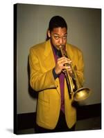 Trumpeter Wynton Marsalis Playing His Horn-null-Stretched Canvas