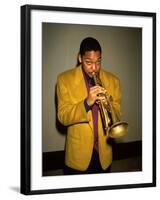 Trumpeter Wynton Marsalis Playing His Horn-null-Framed Premium Photographic Print