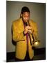 Trumpeter Wynton Marsalis Playing His Horn-null-Mounted Premium Photographic Print