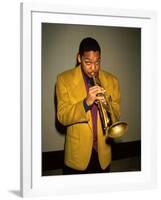 Trumpeter Wynton Marsalis Playing His Horn-null-Framed Premium Photographic Print