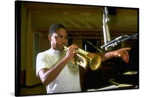 Trumpeter Wynton Marsalis Playing His Instrument, at Recording Session-Ted Thai-Stretched Canvas