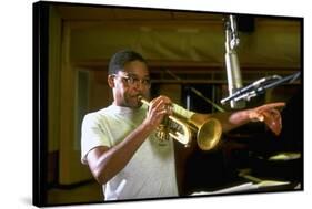 Trumpeter Wynton Marsalis Playing His Instrument, at Recording Session-Ted Thai-Stretched Canvas