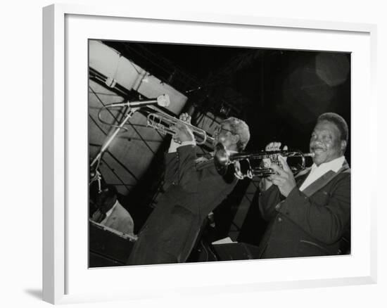 Trumpeters Joe Newman and Cat Anderson at the Newport Jazz Festival, Middlesbrough, 1978-Denis Williams-Framed Photographic Print