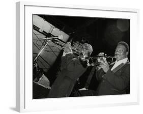 Trumpeters Joe Newman and Cat Anderson at the Newport Jazz Festival, Middlesbrough, 1978-Denis Williams-Framed Photographic Print