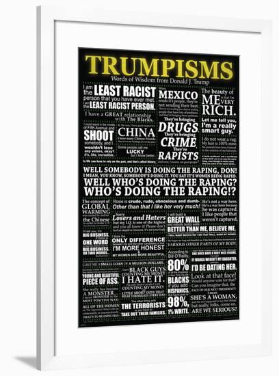 Trumpisms-null-Framed Poster