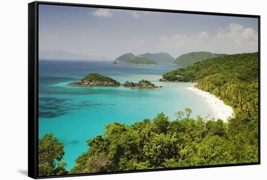 Trunk Bay at St. John Island in U. S. Virgin Islands-Macduff Everton-Framed Stretched Canvas