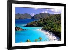 Trunk Bay Beach, St John, US Virgin Islands-George Oze-Framed Photographic Print
