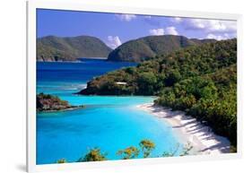 Trunk Bay Beach, St John, US Virgin Islands-George Oze-Framed Photographic Print