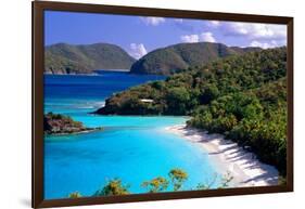 Trunk Bay Beach, St John, US Virgin Islands-George Oze-Framed Photographic Print