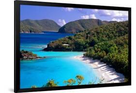 Trunk Bay Beach, St John, US Virgin Islands-George Oze-Framed Photographic Print