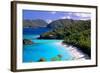 Trunk Bay Beach, St John, US Virgin Islands-George Oze-Framed Photographic Print