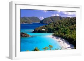 Trunk Bay Beach, St John, US Virgin Islands-George Oze-Framed Photographic Print