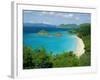 Trunk Bay, St. John, U.S. Virgin Islands, Caribbean, West Indies, Central America-Fred Friberg-Framed Photographic Print