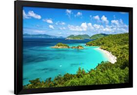 Trunk Bay, St John, United States Virgin Islands.-SeanPavonePhoto-Framed Premium Photographic Print