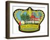 Trunk Label, Hotel del Coronado-null-Framed Art Print