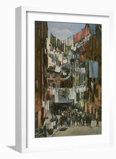 Truogoli Di Santa Brigida; Genoa. Postcard Sent in 1913-Italian Photographer-Framed Giclee Print