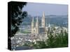 Truro Cathedral and City, Cornwall, England, United Kingdom-John Miller-Stretched Canvas