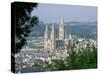 Truro Cathedral and City, Cornwall, England, United Kingdom-John Miller-Stretched Canvas