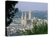 Truro Cathedral and City, Cornwall, England, United Kingdom-John Miller-Stretched Canvas