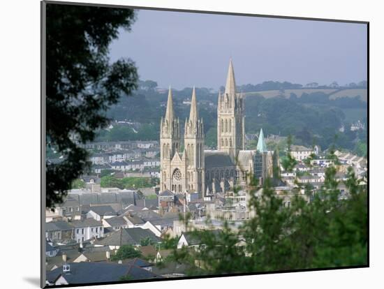 Truro Cathedral and City, Cornwall, England, United Kingdom-John Miller-Mounted Photographic Print