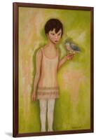 Trust-Girl with a Sparrow Hawk, 2010-Stevie Taylor-Framed Giclee Print
